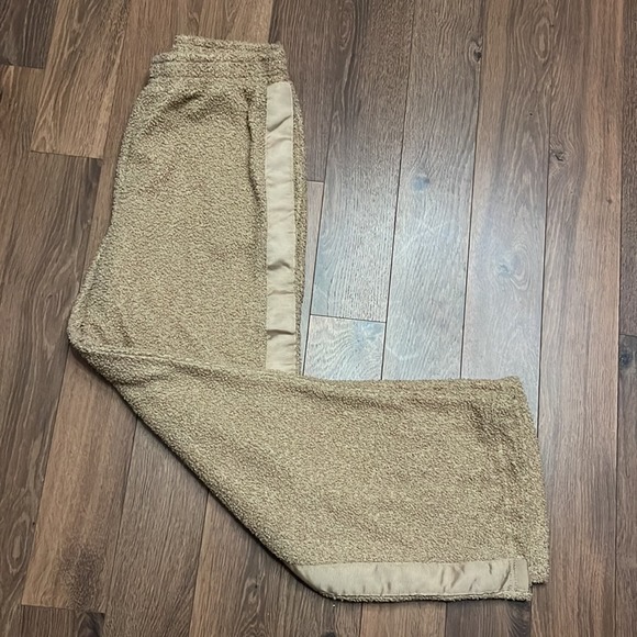 ANTHROPOLOGIE Saturday/Sunday Victoria Tan Sherpa Wide Leg Pants SHIPS SAME DAY - Picture 7 of 7